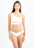 Akina Bottom - Eco Ribbed White