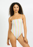 Exuma One Piece - Eco Rainbow Check