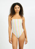 Exuma One Piece - Eco Rainbow Check