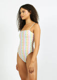 Exuma One Piece - Eco Rainbow Check