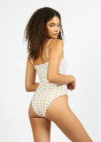 Exuma One Piece - Eco Rainbow Check